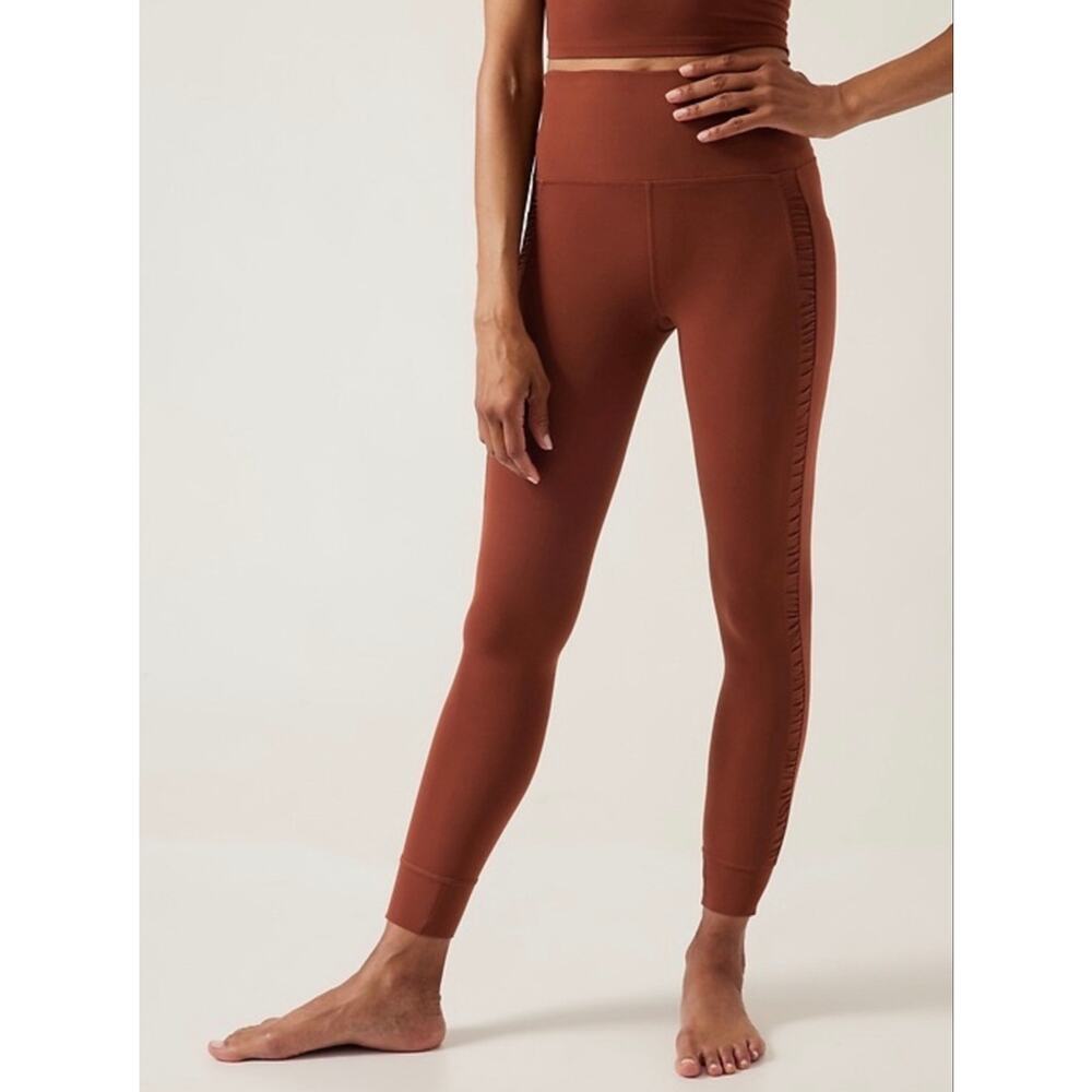 Athleta Salutation Stash II Ruch Craft 7/8 Tight Size S in Ancient Mahogany *EUC - Picture 3 of 13